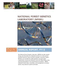 NATIONAL FOREST GENETICS LABORATORY (NFGEL) USDA Forest Service Washington Office Forest Management