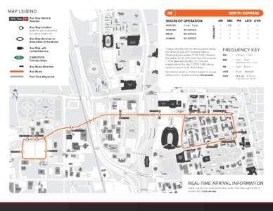 MAP LEGEND  NE Bus Stop Name & Number