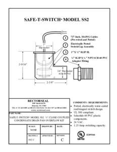 SAFE-T-SWITCH® MODEL SS2  1” Slip Socket  1