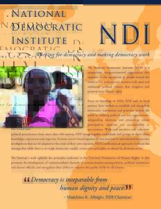 National Democratic Institute NDI