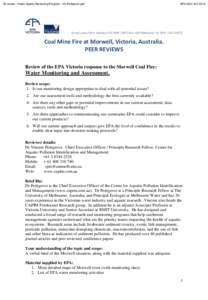 1B review - Water Quality Monitoring Program - Vin Pettigrove.pdf  EPA[removed]Ernest Jones Drive, Macleod VIC 3085 | GPO Box 4395 Melbourne Vic 3001 | DX[removed]