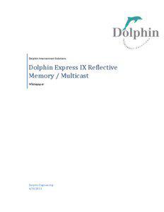 Dolphin Interconnect Solutions  Dolphin Express IX Reflective