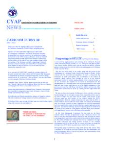CYAP NEWS CARICOM YOUTH AMBASSADORS PROGRAMME  February 2003