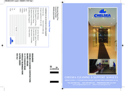 CHELSEA A5 2011_Layout[removed]:05 Page 1  Business Reply Plus Licence Number RRKB-LSLS-EHAR