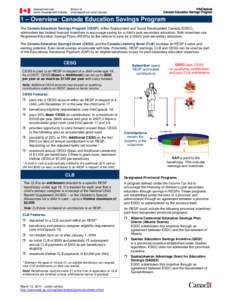 1 – Overview: Canada Education Savings Program (CESP)