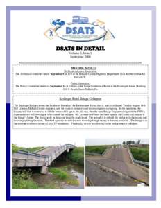 DSATS IN DETAIL Volume 3, Issue 9 September 2008 MEETING NOTICES Technical Advisory Committee: