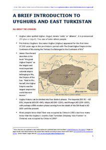 Eurasian nomads / Central Asia / Turkic peoples / Uyghur people / Xinjiang / Sultan Said Khan / Sart / Moghulistan / Kashgar / Asia / Islam in China / Uyghurs