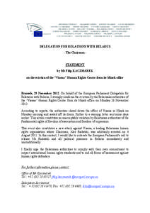 Belarus / Minsk / Political geography / Viasna Human Rights Centre / Ales Bialiatski / Europe