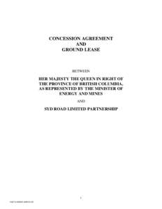 Microsoft Word - Concession Agreement and Ground Lease severed.DOC