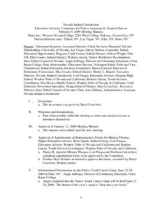 Native American tribes in California / Paiute / Washoe tribe / Indian colony / Reno-Sparks Indian Colony / Washoe people / Paiute people / Yerington Paiute Tribe of the Yerington Colony and Campbell Ranch / Washoe Tribe of Nevada and California / Nevada / Western United States / Great Basin tribes