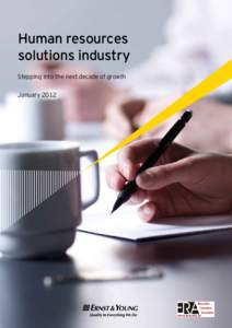Human resources solutions industry Stepping into the next decade of growth January 2012  Foreword