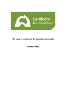 [removed]Landcare NSW - Statement on the Value of Landcare FINAL