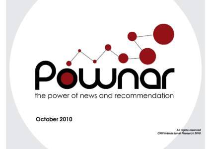 October 2010 All rights reserved CNN International Research 2010 Exploring the power of recommendation and the
