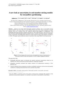 A new look at uncertainty in end member mixing models for streamflow partitioning