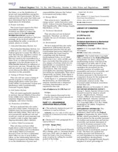 Federal Register / Vol. 79, No[removed]Thursday, October 9, [removed]Rules and Regulations the States, or on the distribution of power and responsibilities among the various levels of government. We have analyzed this rule 