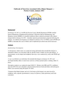 Microsoft Word - Pawnee County Food Illness Outbreak Report-Final