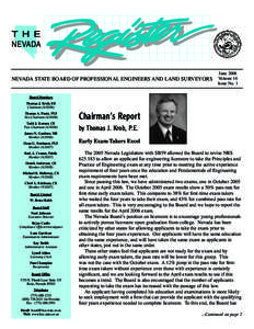 4� (� % .%6!$! NEVADA STATE BOARD OF PROFESSIONAL ENGINEERS AND LAND SURVEYORS  June 2006