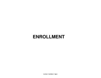 ENROLLMENT  Section 1: Enrollment - Page 1 Undergraduate Students Maryland Higher Education Fall 2013