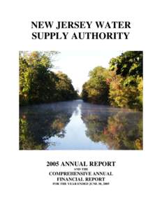 NEW JERSEY WATER SUPPLY AUTHORITY
