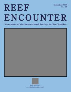 Water / Physical geography / Coastal geography / Islands / Marine conservation / John Veron / Resilience of coral reefs / Coral / Southeast Asian coral reefs / Coral reefs / International Society for Reef Studies / Reefs