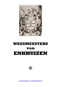 WEESMEESTERS van ENKHUIZEN  www.thijspostma.nl – [removed]