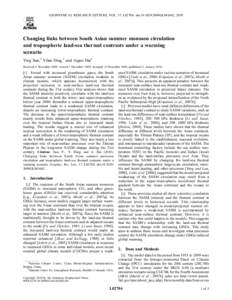 Vortices / Global warming / Climate forcing / Computational science / Global climate model / Cloud / Low-pressure area / Climate model / Atmospheric sciences / Meteorology / Climatology