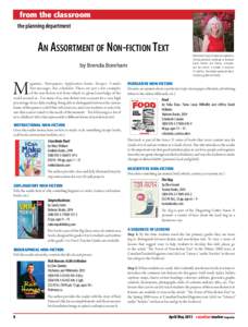 from the classroom the planning department An Assortment of Non-fiction Text by Brenda Boreham