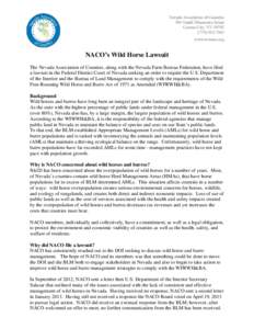                                   Nevada Association of Counties  304 South Minnesota Street Carson City, NV[removed]7863 www.nvnaco.org
