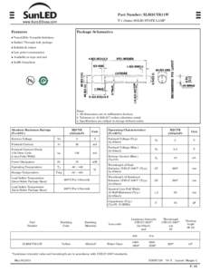 Part Number: XLM2CYK11W T-1 (3mm) SOLID STATE LAMP Package Schematics  Features