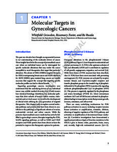 1  chapter 1 Molecular Targets in Gynecologic Cancers