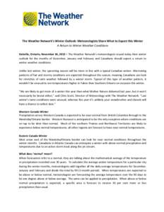 Jet stream / Nunavut / The Weather Network / Precipitation / Effects of the El Niño-Southern Oscillation in the United States / Meteorology / Atmospheric sciences / Western Canada