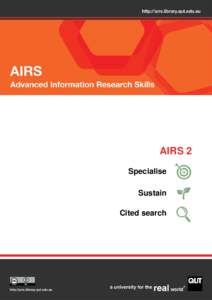 AIRS 2 Specialise Sustain Cited search  Contents