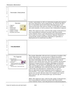 Chlamydiosis (Mammalian) S l i d e