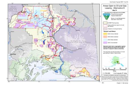 East Alaska Proposed RMP/ Final EIS 150°W 147°W  144°W