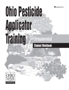 Ohio Pesticide Applicator Ornamental Training  Student Workbook