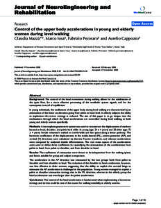 Journal of NeuroEngineering and Rehabilitation BioMed Central  Open Access