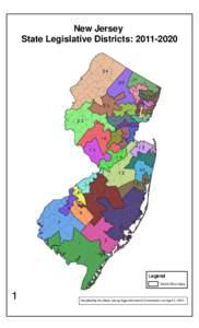 New Jersey State Legislative Districts: 