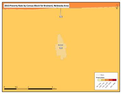 ´  2013 Poverty Rate by Census Block for Brainard, Nebraska Area NE[removed]%