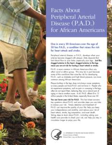 Facts About Peripheral Arterial Disease (P.A.D.) for African Americans