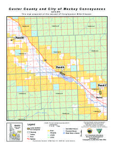 Custer County and City of Mackay Conveyances April 6, 2010 This map prepared at the request of Congressman Mike Simpson. 17