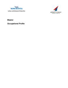Microsoft Word - BLASTER Occupational Profile FINAL _Jan 2012_.doc