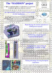 The “MADISON” project A “Multi-rod Adaptable Device for Irradiation of experimental fuel Samples Operating in Normal conditions” An experimental system to meet customer needs on fuel irradiations…