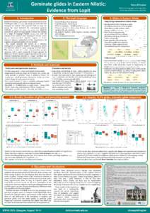 Geminate glides in Eastern Nilotic: Evidence from Lopit 2. The Lopit language 1. Introduction Studies of consonant gemination reveal enormous diversity