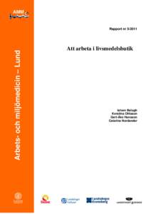 AMM  Arbets- och miljömedicin – Lund Rapport nr