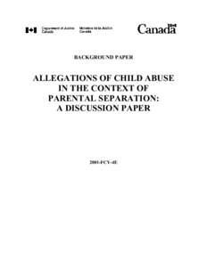 Microsoft Word - Allegations of Child Abuse Fnl01.doc