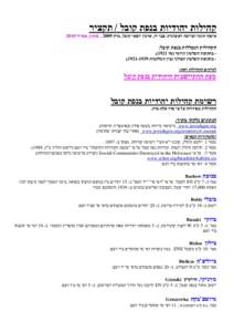 ‫קהילות יהודיות בנפת קובל ‪ /‬תקציר‬ ‫איסוף חומר ועריכה ראשונית‪ :‬צבי רז‪ ,‬ארגון יוצאי קובל‪ ,‬מרץ ‪ . 2009‬עדכון‪ 