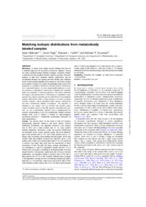 Quantitative proteomics / Isotopic labeling / Mass / Isotope-coded affinity tag / Isobaric tag for relative and absolute quantitation / Isobaric labeling / Carbon-13 / Stable isotope / Chemistry / Mass spectrometry / Monoisotopic mass