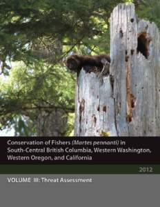 Recommended Citation: Naney, R. H., L. L Finley, E. C. Lofroth, P. J. Happe, A. L. Krause, C. M. Raley, R. L. Truex, L. J. Hale, J. M. Higley, A. D. Kosic, J. C. Lewis, S. A. Livingston, D. C. Macfarlane, A. M. Myers, a