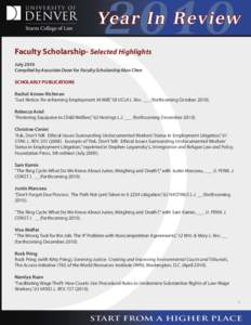 Sturm College of Law / Strategic lawsuit against public participation / Fordham University School of Law / Denver / Law school in the United States / Law / University of Denver / J. Robert Brown /  Jr.