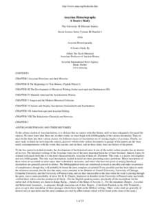 http://www.aina.org/books/ah.htm  Assyrian Historiography A Source Study The University Of Missouri Studies Social Science Series Volume III Number 1